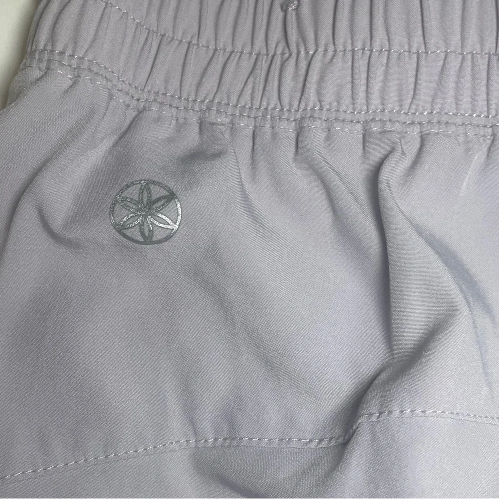 Women's Gaiam Yoga Gray Shorts - Picture 3 of 7